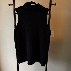 Vince wool cashmere turtle neck sleeveless sweater